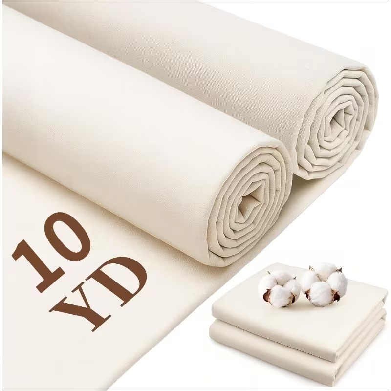 10-Yard Cotton Muslin Fabric Roll