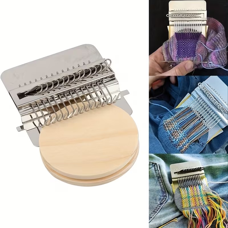 Mini Darning Loom Kit for Fabric Repair